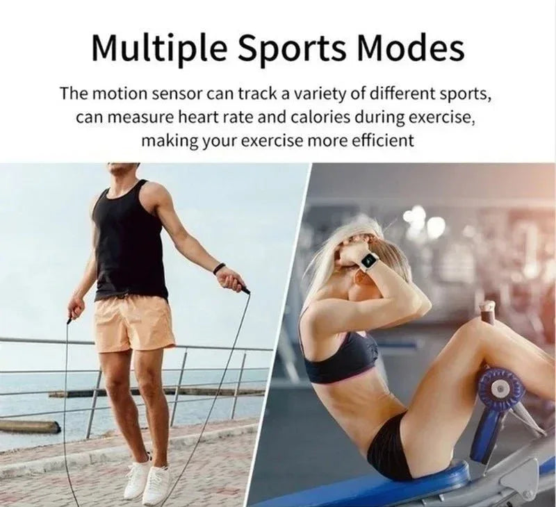 Waterproof Fitness Smartwatch with Heart Rate & Activity Tracking – D20 Y68