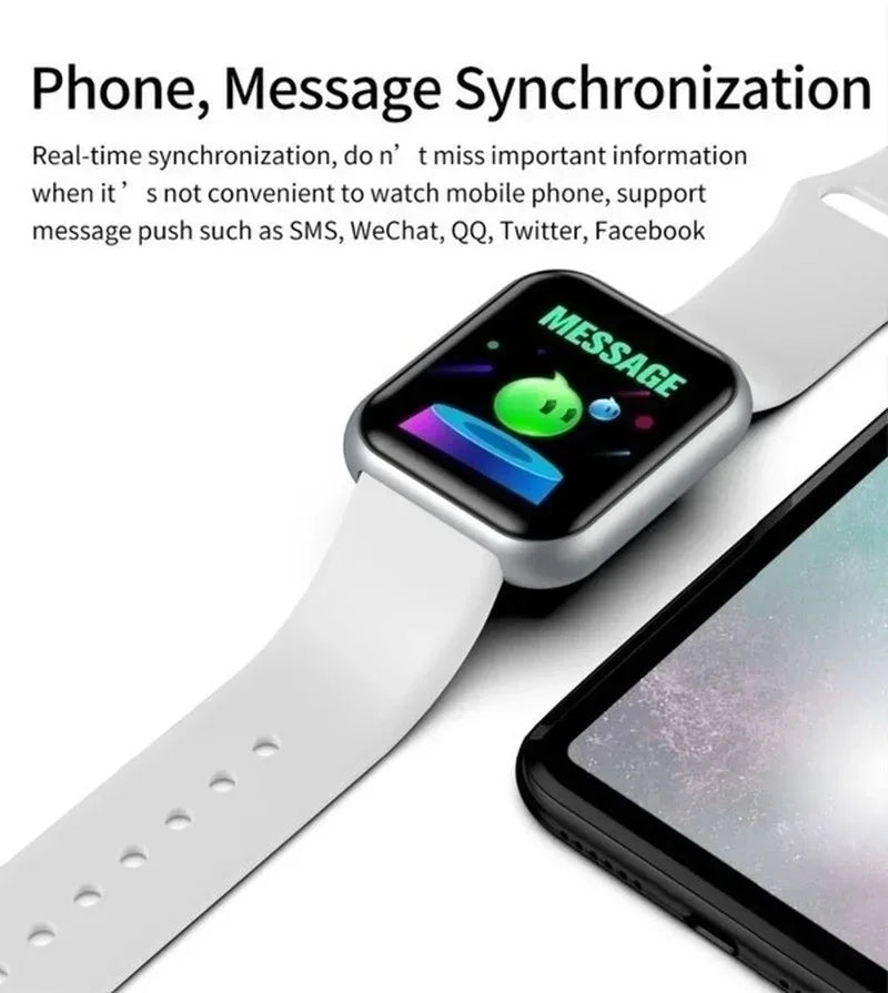Waterproof Fitness Smartwatch with Heart Rate & Activity Tracking – D20 Y68