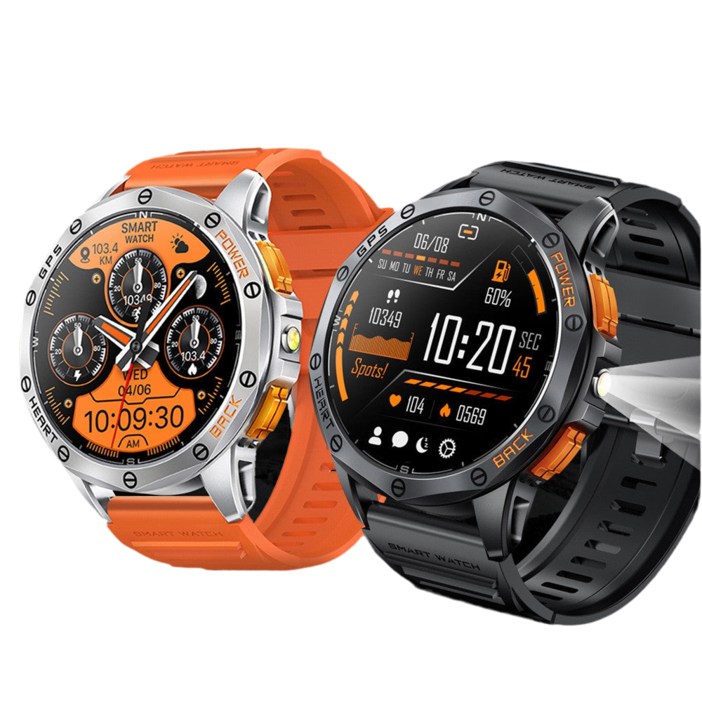 K67 Bluetooth Calling Compass AMOLED Smart Watch – Waterproof Fitness Tracker