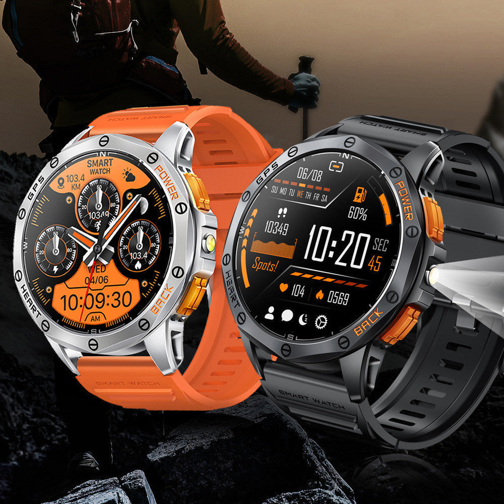 K67 Bluetooth Calling Compass AMOLED Smart Watch – Waterproof Fitness Tracker