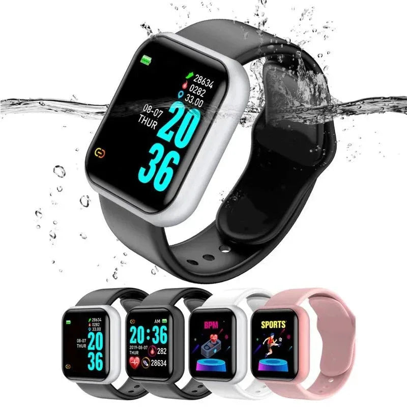 Waterproof Fitness Smartwatch with Heart Rate & Activity Tracking – D20 Y68